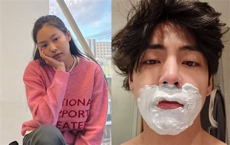 v and jennie pictures|V and Jennie: New pictures of the idols video calling